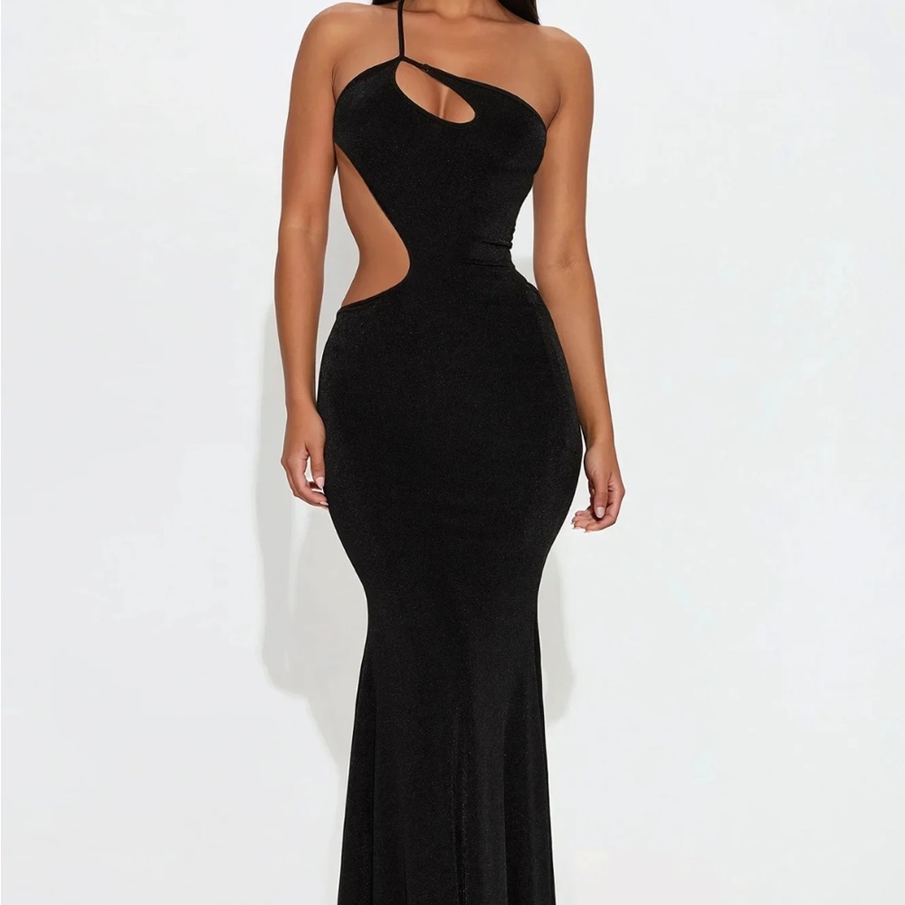 Slinky Tammy Double Lined Maxi Dress - Black